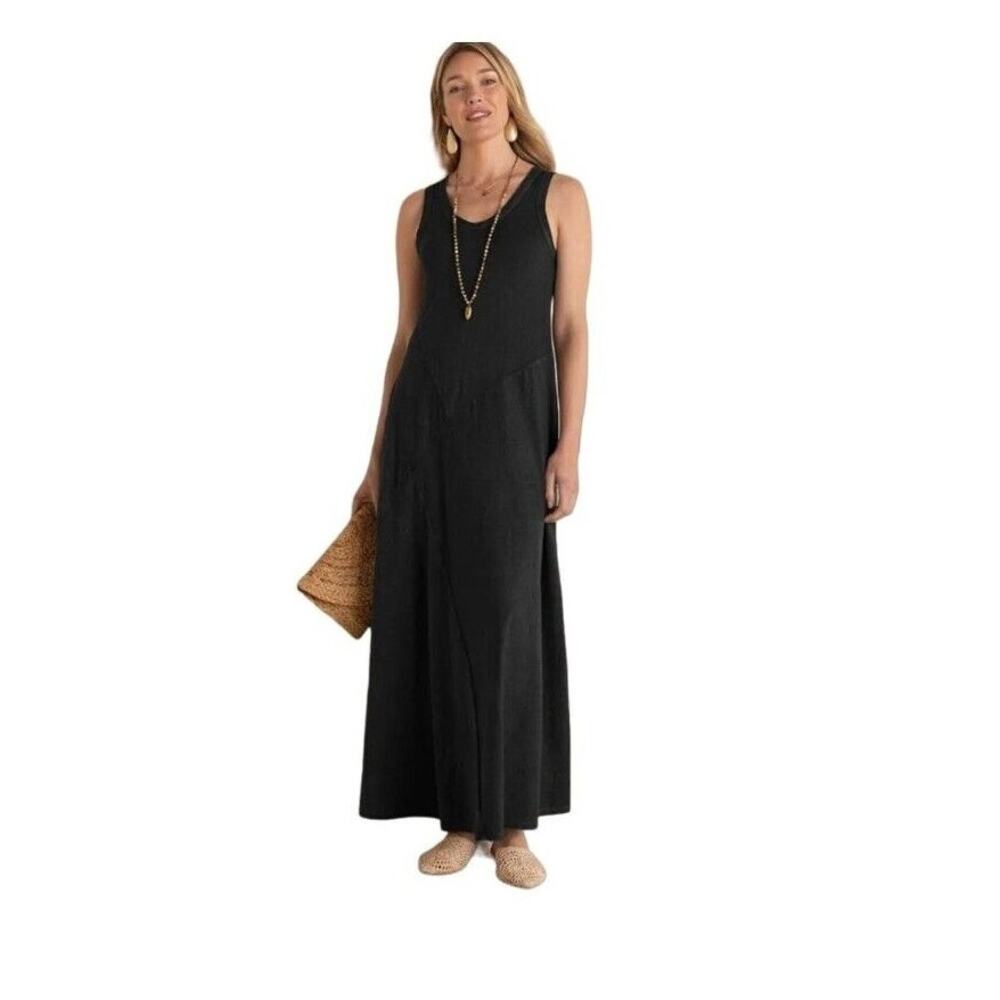 Soft Surroundings Black Bailey Dress Petite Medium NWT